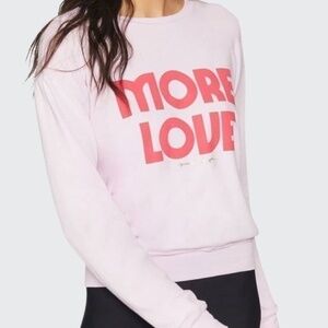 SPIRITUAL GANGSTER More Love Crew Neck Savasana Pullover